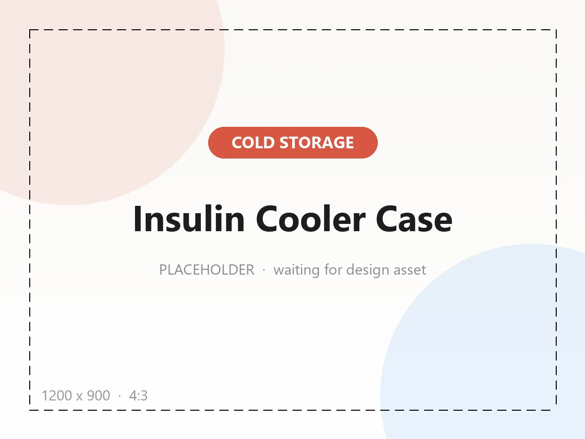 ZORVICK Insulin Cooler Case — active 2-8°C medication cooling