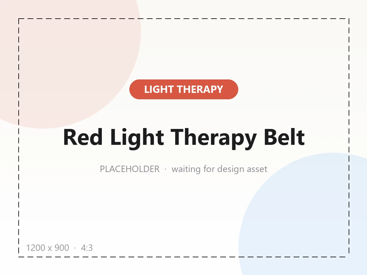 ZORVICK Red Light Therapy Belt — wearable waist and back light therapy