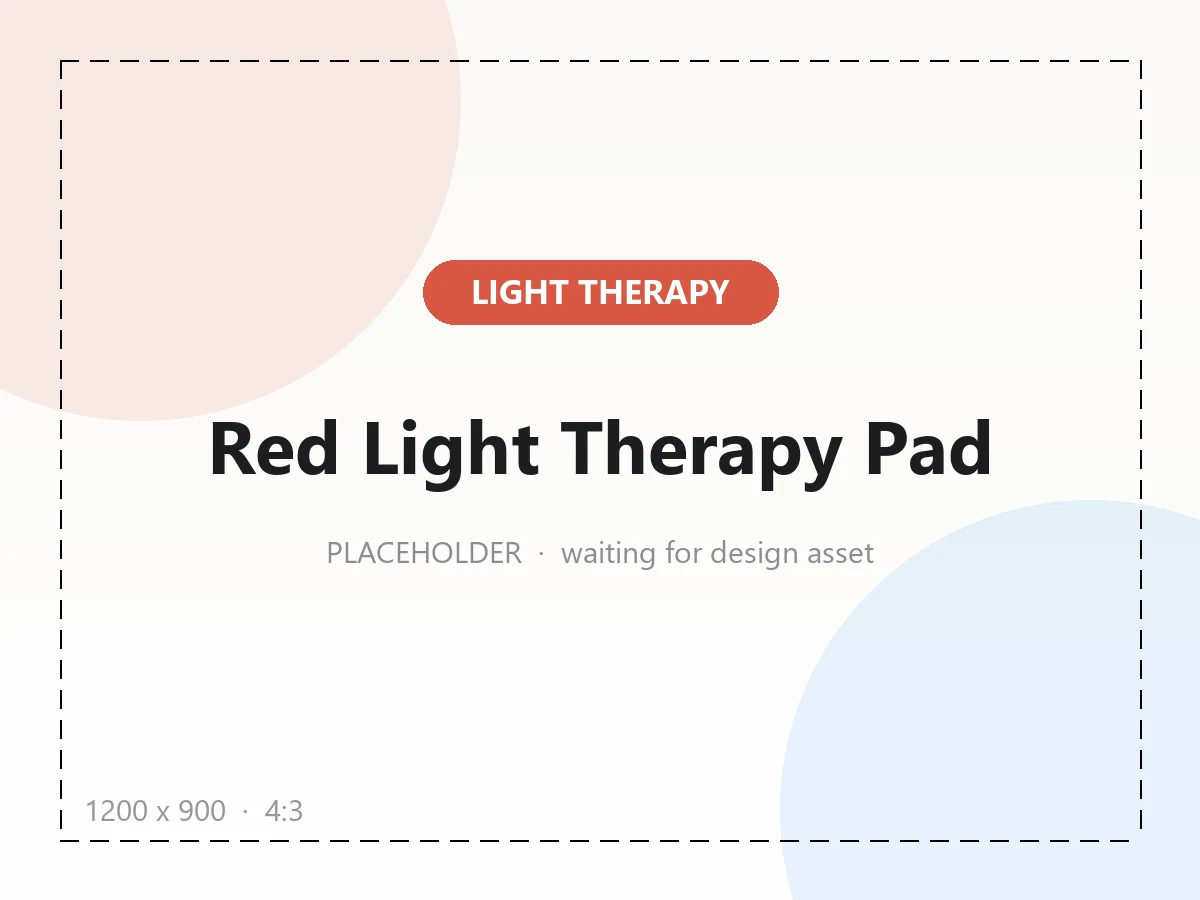 ZORVICK Red Light Therapy Pad — flexible full-coverage light therapy